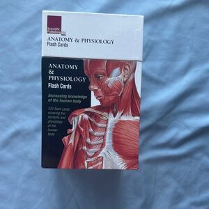 Scientific Publishing Anatomy & Physiology Flash Cards - Red Illustration
